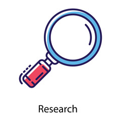  Research Magnifier Vector