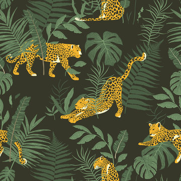 Pattern Animals Jungle Leaf © Julia Dreams