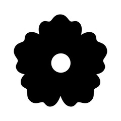 Isolated flower ornament vector design