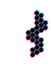 Fototapeta premium 3d muster honig 