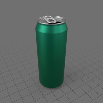Open 500 ml beverage can