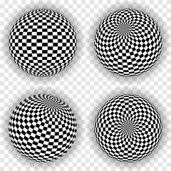 sphere with squares background. abstract vector EPS10.