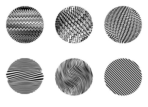 distorted lines in circles. template or background for any purpouse.
