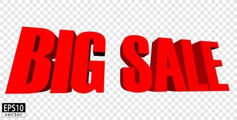 Isolated Big sale word | EPS10 Vector