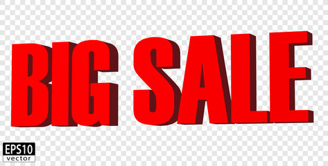 Isolated Big sale word | EPS10 Vector