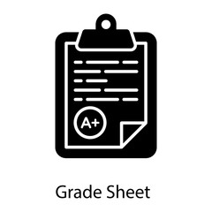  Grade Sheet Vector