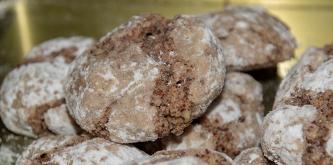 Süsse esswaren zu Weihnachtszeit