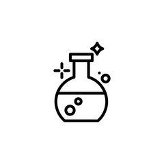 Flask Vector Line Icon