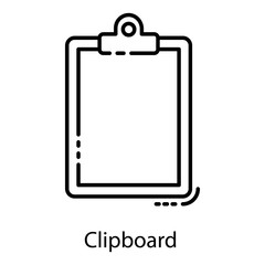  Clipboard Line Vector