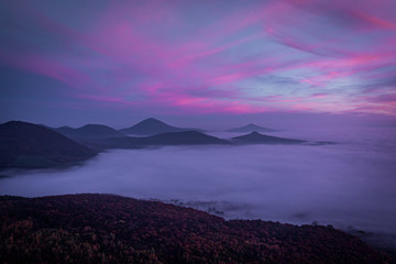 Oltarik is a castle ruin on the hill of the same name in the Ceske stredohori Mountains. It rises above the village of Dekovka ten kilometers southwest of Lovosice in the district of Litomerice