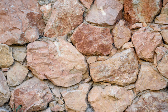 The texture of the wall is masonry. Background image.