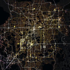 Map Orlando city. Florida. USA - 304797726