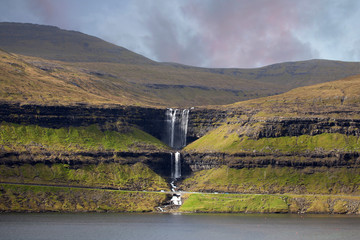 Fossa waterfalll, Faroe Islands