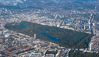 an aerial view of the city of London England
