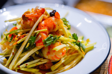 Thai King Prawn Mango Salad from Thai Food Restaurant
