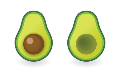 avocado - cut with bone and cut without bone