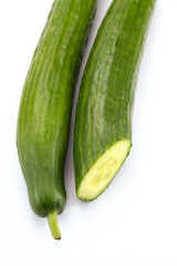 cucumber on a white background
