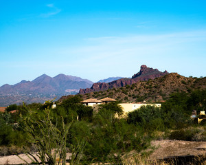 fall overseeing a golf course in Arizona