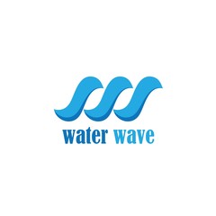 Water Wave symbol and icon Logo Template vector