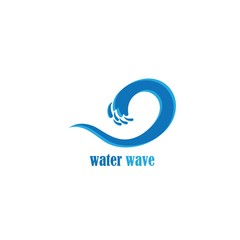 Water Wave symbol and icon Logo Template vector