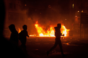 Recorrido fotográfico protestas Barcelona, España. Noviembre 2019