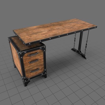 Industrial style desk
