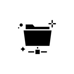 Home Network Vector Glyph Icon