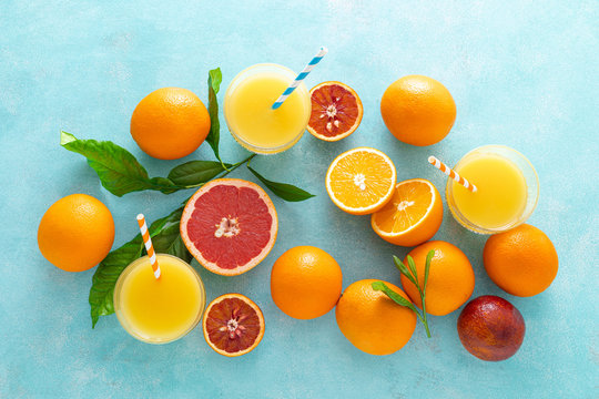 Orange juice, freshly squeezed juice, vitamin C concept © Sea Wave