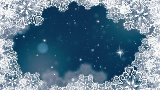 Winter wonderland snowing Christmas background