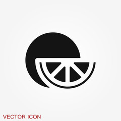 Fruit icons, vector symbol of food signs