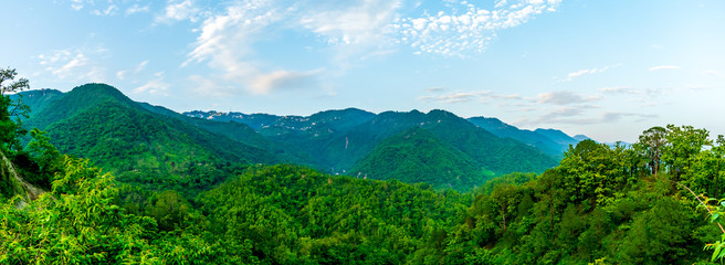 a panoramic view from Landour Mussoorie road © Sondipon