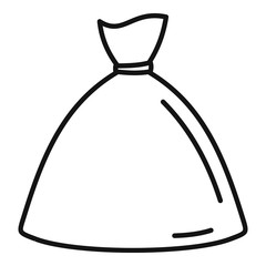 Seed sack icon. Outline seed sack vector icon for web design isolated on white background