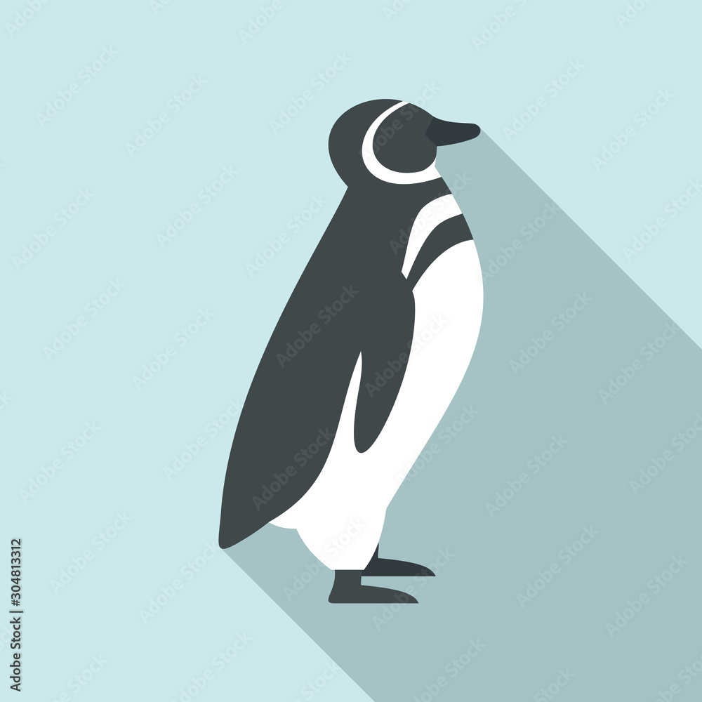 Poster Penguin icon. Flat illustration of penguin vector icon for web design