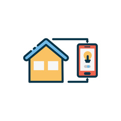 House of smart home vector design