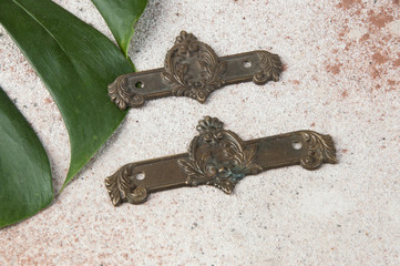 Antique bronze furniture hardware