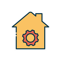 House of smart home vector design