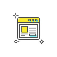 Web Layout Vector Icon