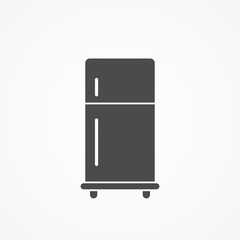 Refrigerator vector icon sign symbol