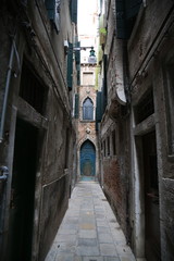 Fototapeta na wymiar Venice palaces and canal, Italy