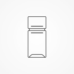 Refrigerator vector icon sign symbol