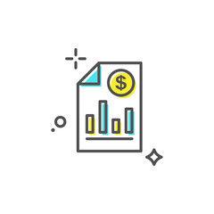 Earning Report Vector Icon
