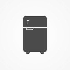 Refrigerator vector icon sign symbol