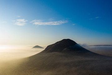 Fototapeta na wymiar Fog over mountains