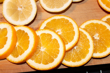 Orange slices- close up