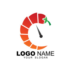 Illustration of the level of chili taste, Speedometer chili logo