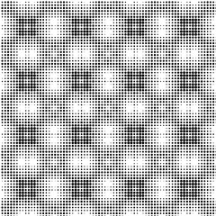 Abstract halftone ornamental geometric background. Pop art style card. Grunge texture. Vector  illustration. 