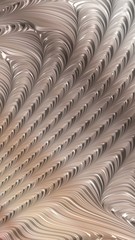 Artfully 3D rendering fractal, fanciful abstract illustration and colorful designed pattern