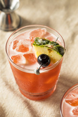 Alcoholic Jungle Bird Rum Tiki Cocktail