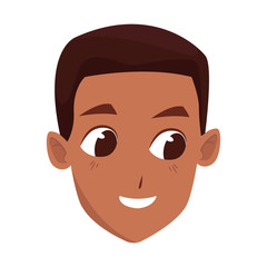 Fototapeta premium cartoon man face icon, colorful design