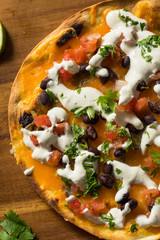 Homemade Open Faced Quesadilla Cheese Crisp